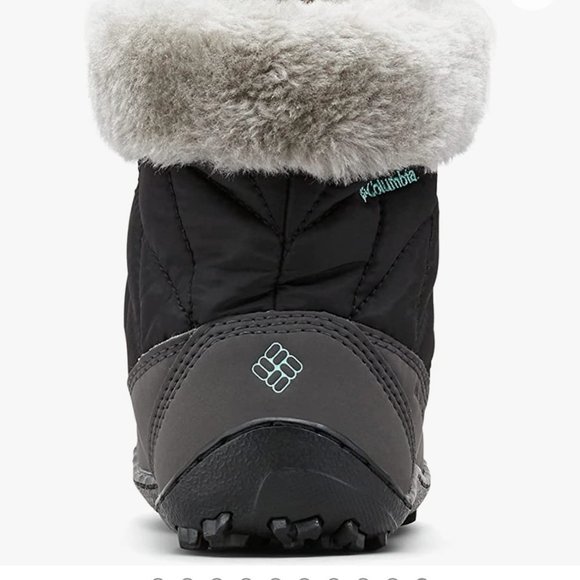 Columbia Youth size 4 Minx Shorty Omni heat waterproof-K snow boot in black/grey - Picture 9 of 15